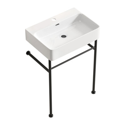 Lavabo de salle de bain autoportant 24 po * 16,5 po * 34,65 po