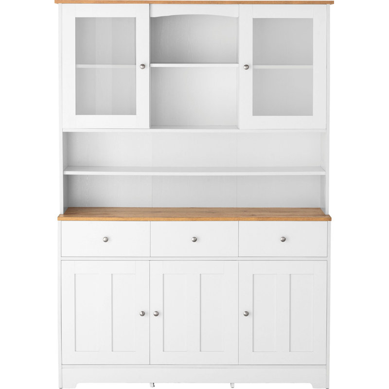 Borgey 128cm Sideboard, White/Oak