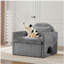 Fauteuil d'appoint simple en chenille de style moderne avec méridienne et canapé-lit pour salon, chambre à coucher