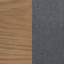 Ensemble de 2 chaises de salle à manger rembourrées en tissu bleu