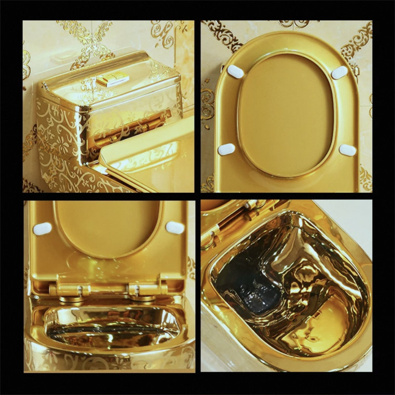 1.45 Gallons Gpf Elongated Anti-Smell And Silent Close Coupled Toilets (Seat Included)