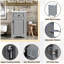Meuble-lavabo avec porte en céramique 20 po, meuble-lavabo avec porte-830741992