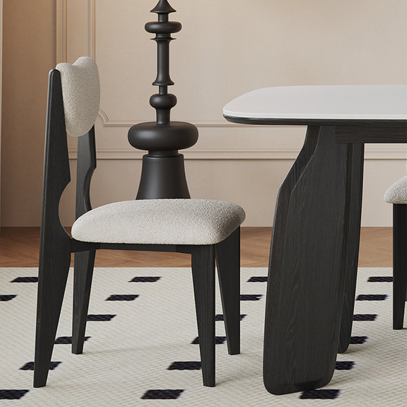 Ensemble table et chaises en bois de frêne, H 29,52 po x L 62,99 po x l 31,49 po