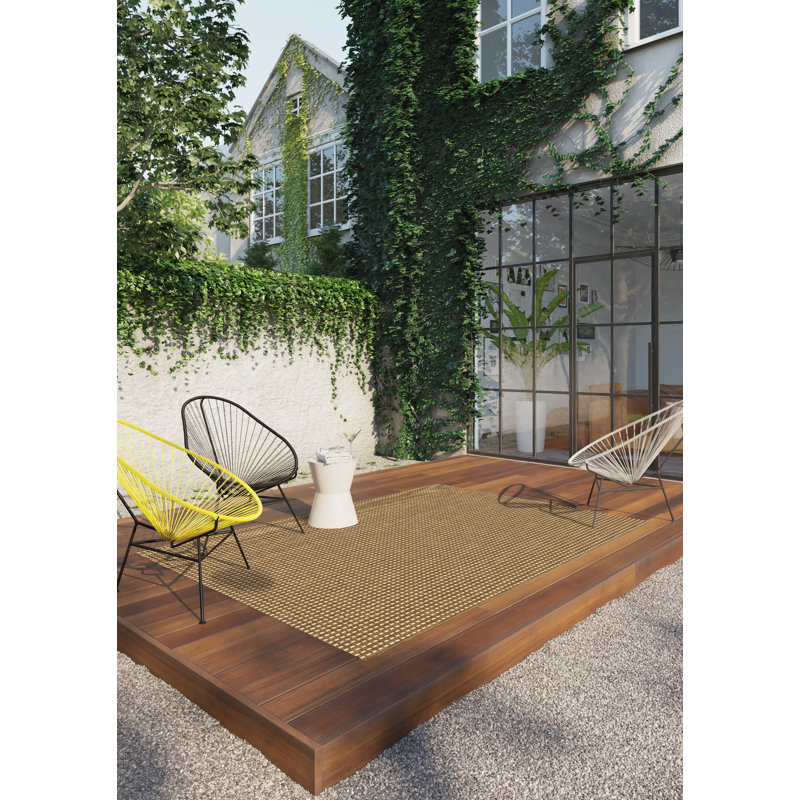 Babson Solid Colour Indoor / Outdoor Area Rug, Rectangle 80 x 150cm