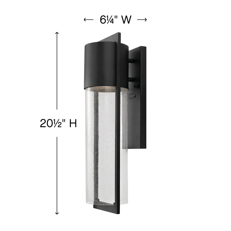 Shelter 1-Light Outdoor Sconce, 20.5" H x 6.25" W, Buckeye Bronze, MED