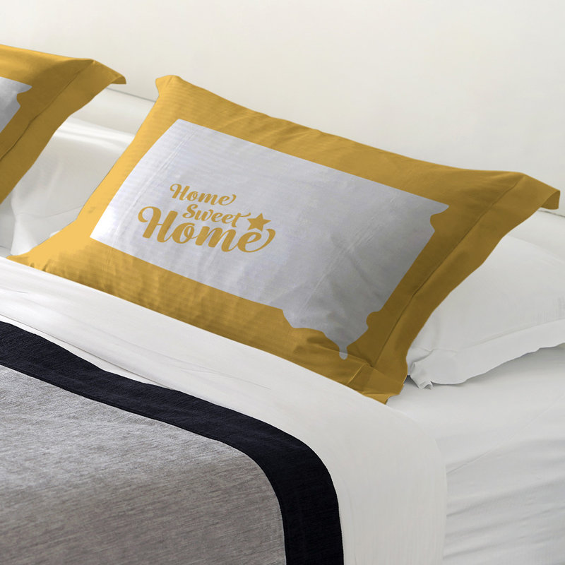 Sham Set, King, Yellow, Microfiber