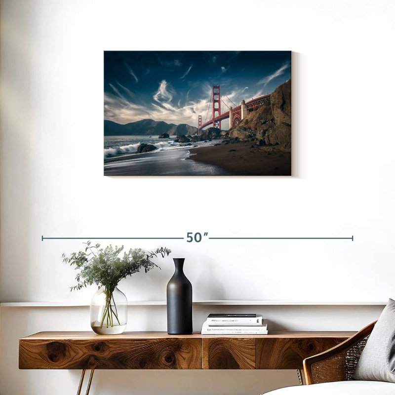 Lilie Beach By The Golden Gate, 20" H x 30" W