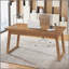 Bureau de direction Mid-Century moderne avec tiroir, bureau d'écriture en bois massif pour bureau à domicile, table de travail rustique en noyer brun