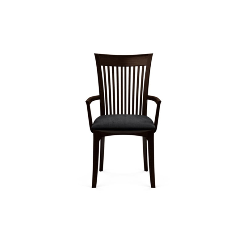 Sarah 19.25'' H Upholstered Armchair, Smoke Cherry, Onyx Microsuede