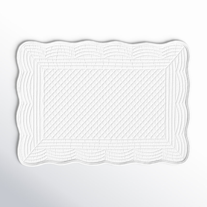 Grover 100% Cotton Rectangle Placemat, White