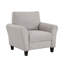 Mobilier de salon moderne avec coussins attachés en tissu texturé de couleur sable transitionnelle moderne-569193386
