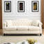Beige velours 3 + - Design classique pour la détente Canapé et ensemble confortables-2089521973