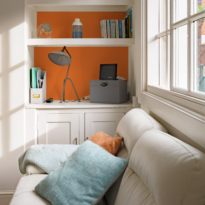 Creative Covering Adhesive Solid Colour Shelf Liner, Orange