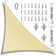 Toile d'ombrage triangulaire Amgo Customize - 200 g / m², blocage UV 95% avec quincaillerie