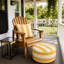 Repose-pieds gonflable d'extérieur résistant à la décoloration avec repose-pieds pour la terrasse, le jardin, le camping et l'intérieur