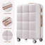Ensemble de 3 valises, bagage à main certifié avec porte-gobelet, bagage rigide en ABS avec roues pivotantes, gris clair