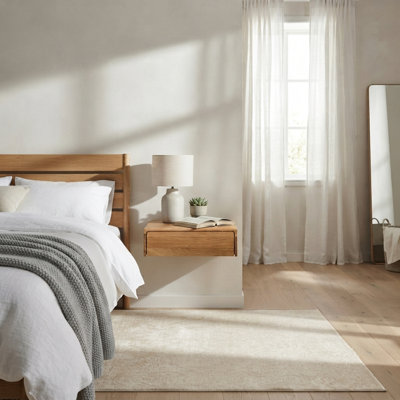 Wooden Nightstand Frank - Oak