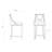 Emperor Traditional Vegan Leather Upholstered Beech Wood Bar Stool in Pearl White-90541464