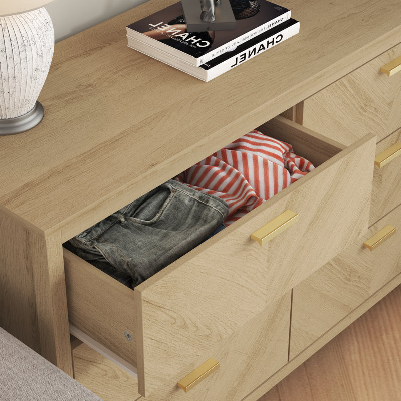 Bonnie 6 Drawer Chest of Drawers, Oslo Oak