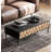 Rectangular solid wood coffee table