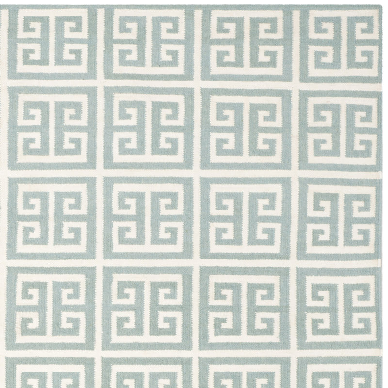 Tapis géométrique tissé à la main à motif banane en soie / laine / coton Rodgers, Rectangle 8 pi x 10 pi
