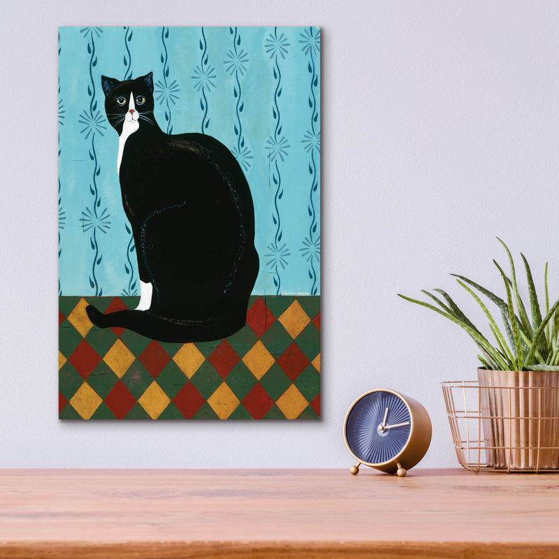 "Sleepy Housécat" par Susan Henke Fine Art, H 16 po x l 12 po x P 0,13 po