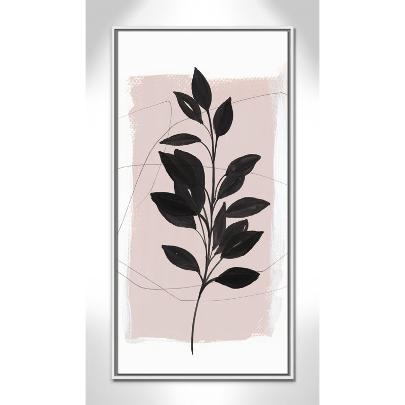«Ramie I» par Isabelle Z - reproduction d'art, Toile blanche encadrée, H 41,5 po x l 21,5 po x P 2 po