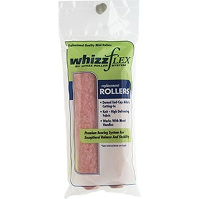 Whizz 44218 6-1/2" Pink Polyester 1/2" Nap Mini Roller 2Pk
