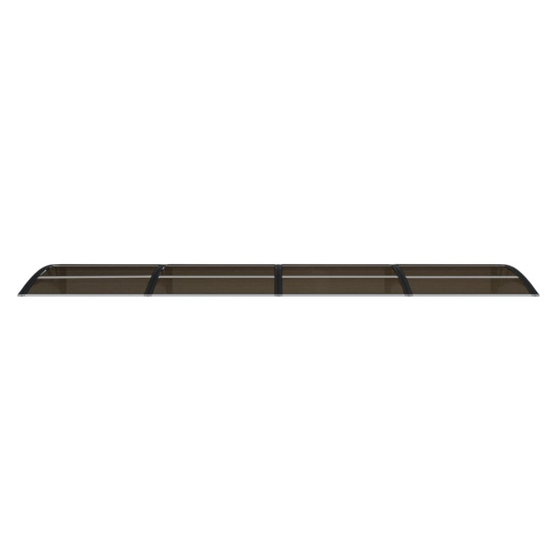Aghan vidaXL Door Canopy, Outdoor Awning for Porch & Patio, Polycarbonate Cover, 1" H x 47.24" W x 39.4" D, Gray/Transparent