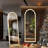 Arched LED Metal Floor Mirror-1376000611