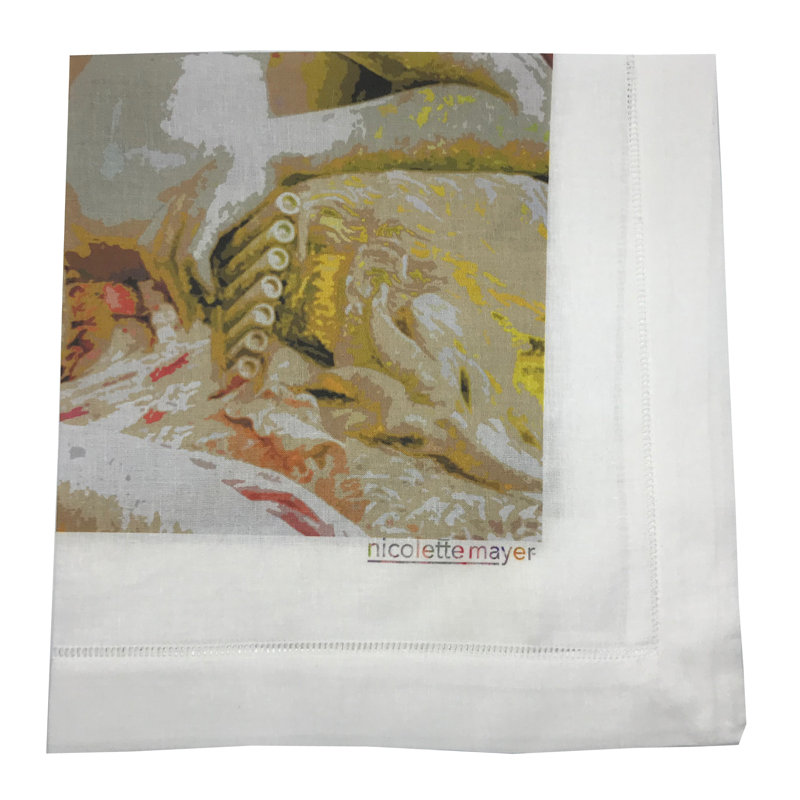 Acis and Galatee Cotton Sateen Dinner Napkins, Garden Deep