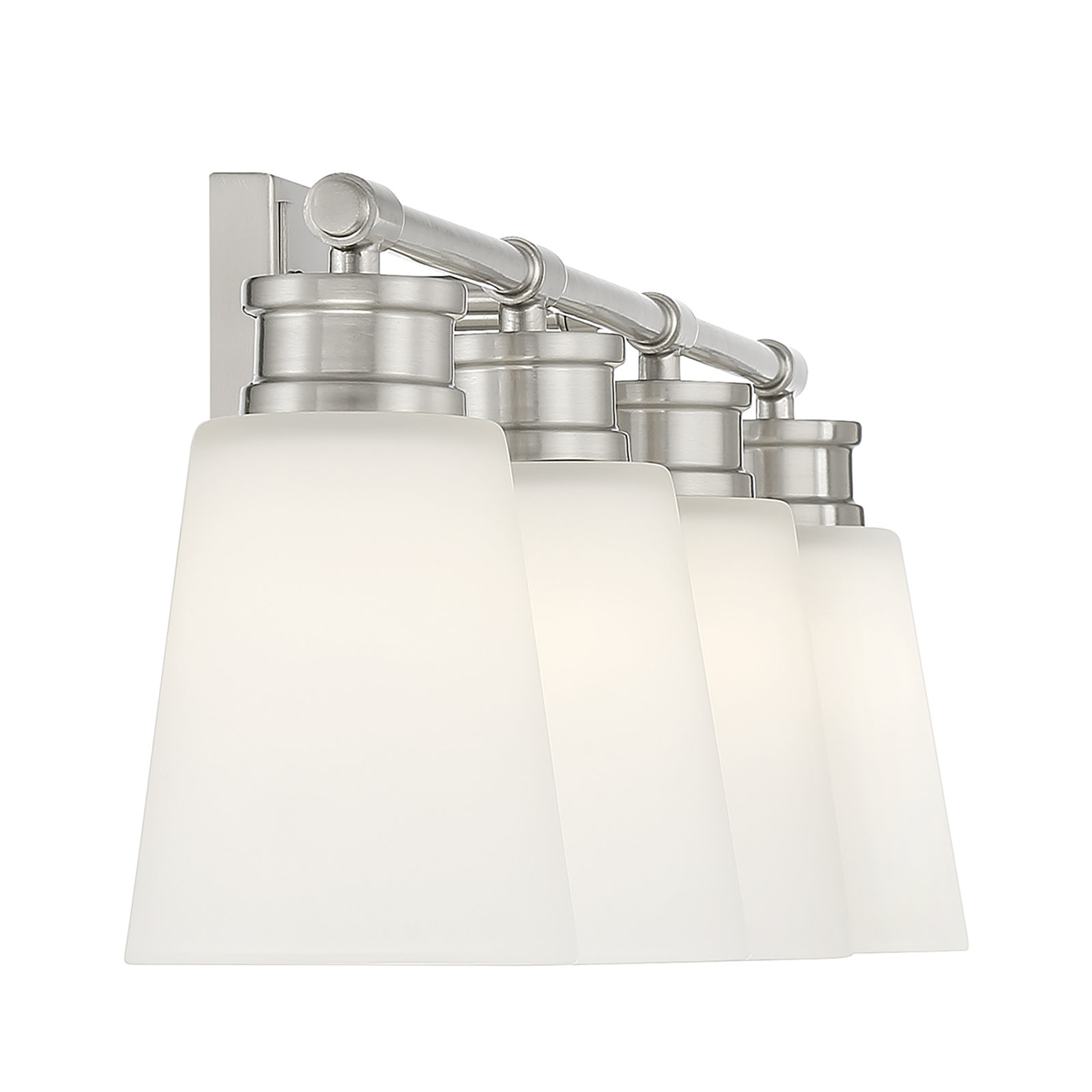 Orlanda 4-Light Dimmable Vanity Light, Brushed Nickel