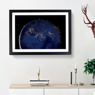 Earth View - Picture Frame Graphic Art Print
