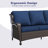 Outdoor Wicker Sofa With Cushions-1399502873