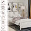 Lit plateforme simple en bois-121066645