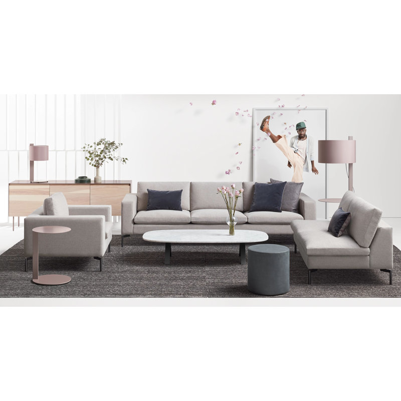 Sinder Wool Area Rug in Charcoal, Rectangle 5' x 8'