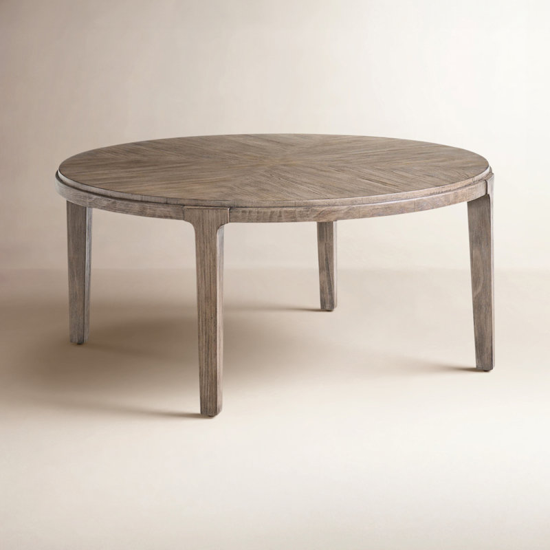 Dwell Solid Wood Round Cocktail Table, Brown