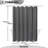 Jasielle Chevron Shower Curtain with Hooks Included-1023157598-1023157586