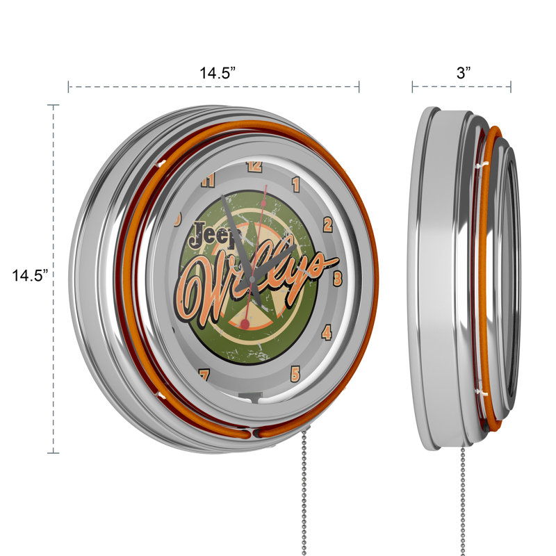 Horloge murale Jeep Willys