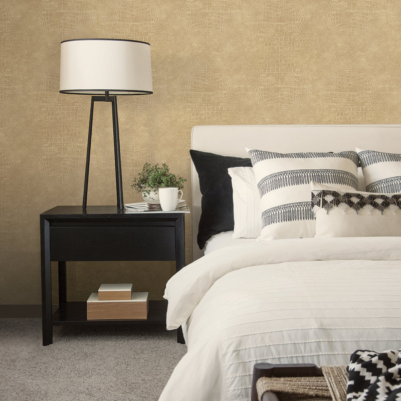 10m x 53cm Matte Wallpaper Roll, Ochre