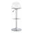 Modern Minimalist Bar Chairs And Bar Stools. Can Rotate 360 ° And Adjust Lifting. PET Backrest And PU Seats. Set Of 2. Suitable For Bars, Restaurants, And Front Desk Cashiers.-199486196
