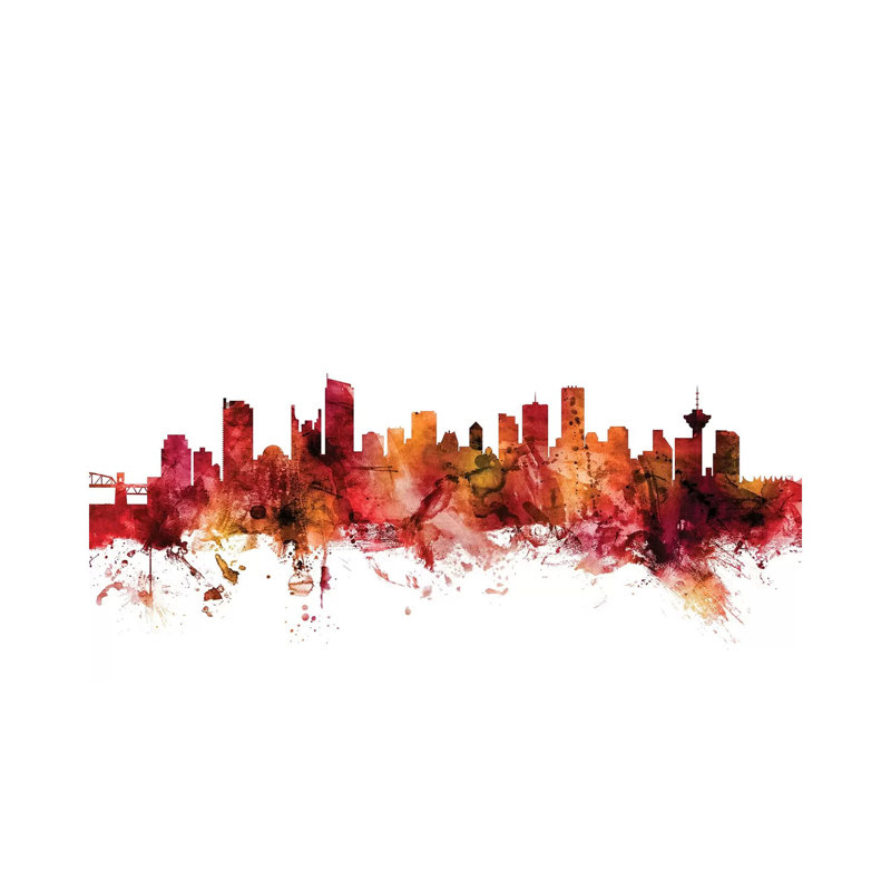 Vancouver, Canada Skyline by Michael Tompsett - 1 Piece Wrapped Canvas Wall Art, 66.04 cm H x 45.72 cm W x 3.175 cm D