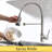 Commercial LED Kitchen Faucet With Pull Down Sprayer, Single Handle Single Lever Kitchen Sink Faucet