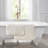 Laura Ashley Heathered Crochet Border Bath Rug 2-Piece Set-108891114-108891115