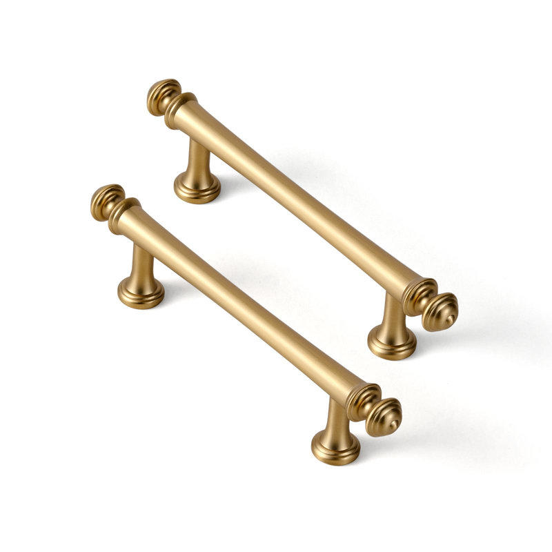 Gracieuses poignées d'armoire, 3 3/4", Champagne champagne