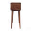 Console en bois massif courbé miel et caramel, table