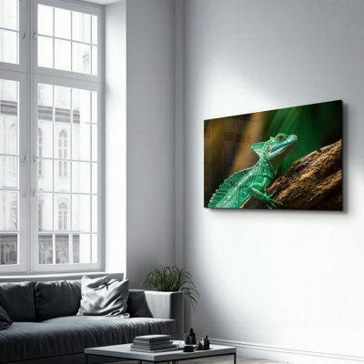 Élégante peinture murale en verre trempé de 13,8 po x 21,7 po | 100% verre trempé, épaisseur: 0,16 pouce | Imprimé UV pour des couleurs éclatantes | Parfait pour la décoration intérieure, le salon et les espaces de bureau