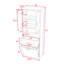 Tall Bathroom Cabinet with Integrated Laundry Basket and Adjustable Shelf-342800412