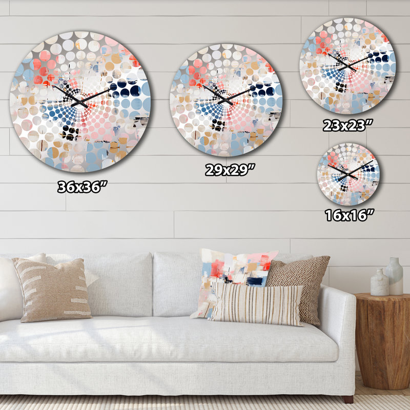 Speegle - Horloge murale peinture abstraite, Grand