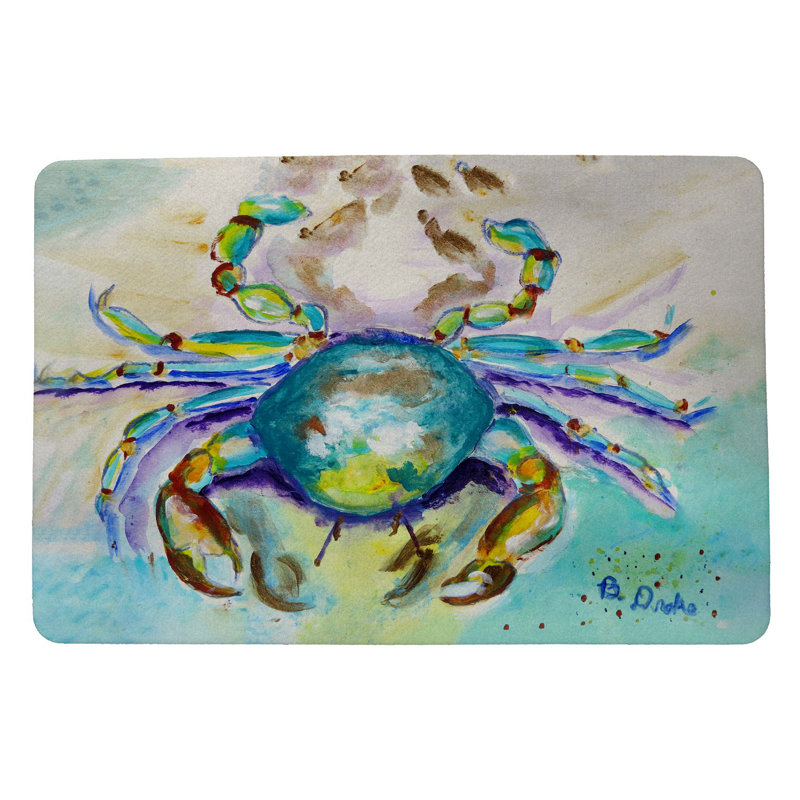 Tapis de porte d'extérieur antidérapant Alaskan Crab 26 po x 18 po